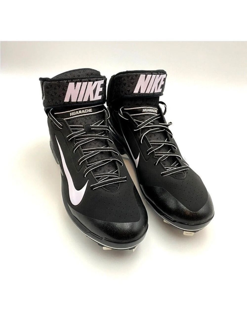 NEW Nike Air Huarache Pro Mid Metal Men’s Baseball Cleats 13 Black 599235-001